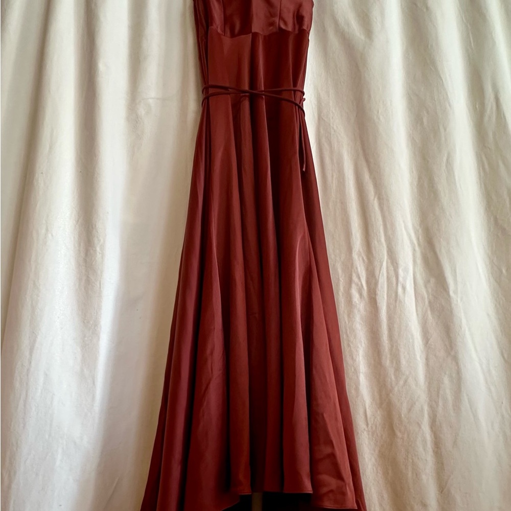 Anthropologie Rust Maxi Dress